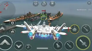 Gunship Battle: WHITE MOTH high level aircraft gameplay..