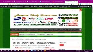 OPPO Clone F11 Flash File MT6580 5.1 Lcd & Hang Logo Fix Firmware