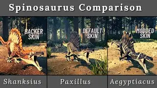 Spinosaurus Comparison | Path of Titans - juvenile to Adult| Shanksius |  Paxillus | Aegyptiacus