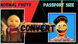 How to Make a Passport Size Photo in Just Minutes || normal photo convert passport size ☺️