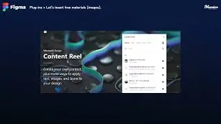 How to use Figma’s “Unsplush”,“Content Reel” plug-in