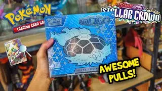 Opening a Pokémon TCG Stellar Crown Elite Trainer Box! 💎👑