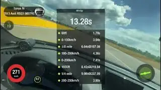 Audi RsQ3 g35-1050 1/4 mile and 1/2 mile run
