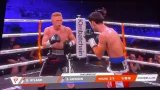 HYLAND VS JACKSON 3rd round fight