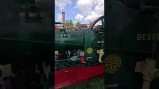Bessemer Gas Engine Running 🚜 Pinckneyville Illinois Tractor Show #shorts