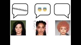 Björk, FKA Twigs and Ice spice meme