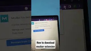 How to Download Mozbar extension from google  