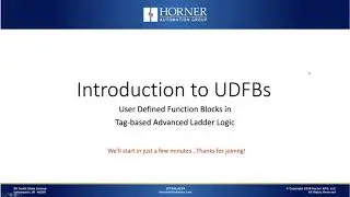 Intro to User Defined Function Blocks (UFDBs)
