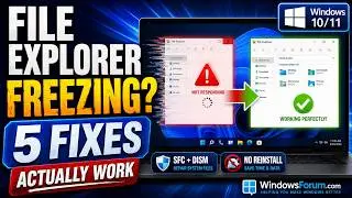 How to Fix File Explorer Not Responding or Crashing in Windows 10 & 11 (Full Guide)