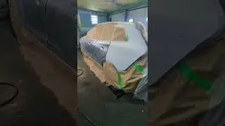 Покраска volvo мокрым по мокрому