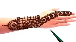 श्रावण स्पेशल मेहंदी डिज़ाइन||new simple easy mehndi design||mehndi ka design||arebic heena design