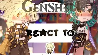 • // Genshin Impact React To 🌠 Aether 🌟// Xiaother // Mimi 🎀 // Genshin x Gacha Club // •