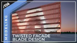 Twisted Facade Blade Design in Archicad