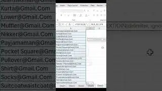 To use the TEXTJOIN function in Excel  | bulk E-mail