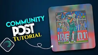 Community Post Editing Tutorial 🤍 || Cricket Vedio Editing 😇