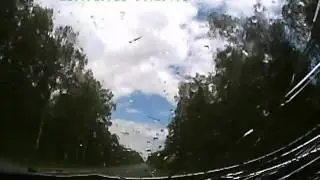 Авария (Лось, две машины испорчены)