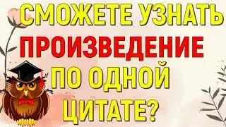 СМОЖЕТЕ ЛИ ВЫ УЗНАТЬ ПРОИЗВЕДЕНИЕ ПО ОДНОЙ ЦИТАТЕ? ИНТЕРЕСНАЯ ЛИТЕРАТУРА❤ 