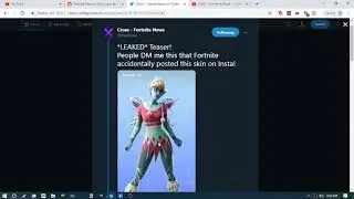 FORTNITE ACCIDENTALLY LEAKED A SKIN THEMSELFS!?