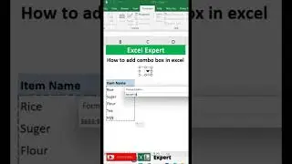 How to Add Combo Box in Excel?