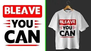 Trendy Typography T-shirt Design  ||  Believe You Can