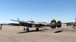 P-38 Lightning engine start, 23 Skidoo