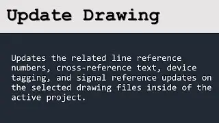 Update Drawing: AutoCAD Electrical - HINDI