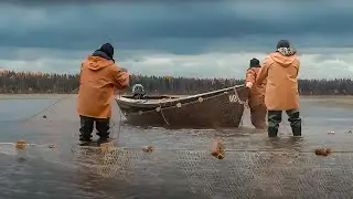 “He cast his fishing net for the third time”