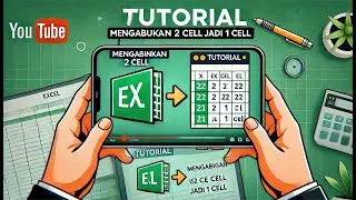 TUTORIAL MENGGABUNGKAN ISI 2 CELL JADI 1 CELL #exceltips