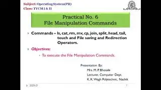 Linux - File Manipulation Commands
