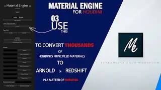Convert + 2 thousands Houdini's mat in less than 4 min using Material Engine/ 03-The convert button