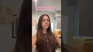 Surprising my girlfriend with birthday decorations #couple #wlw