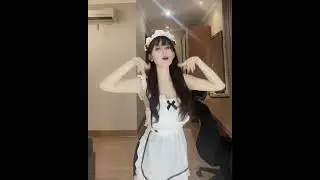 cewek cantik mesum pakai kostum maid