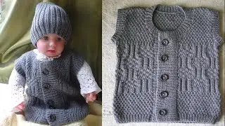 Жилет для малыша спицами