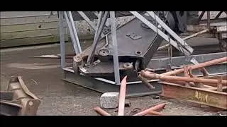Demolition old boatsupports