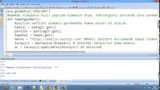 Python Tweet Gönderme Scripti Mechanize Modülü