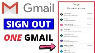 How to log out one gmail account from pc | Single gmail sign out in laptop