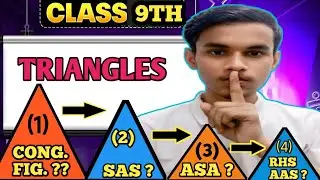 CLASS 9TH || TRIANGLES || ALL CONCEPTS AND THEORY || BY RITESH BHAIYA || CBSE 2025-26 ||