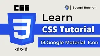 Css Bangla Tutorial [14] | Google Material icon | How to Use Google Material Icon 2021