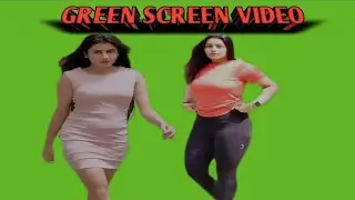 Cute girl beauty girl green screen video VFX 6