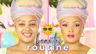 Sweat-Proof Long-Lasting Summer Beauty Routine // Black Women Makeup