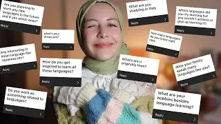 get to know me! | Q&A about languages, university, youtube, future plans..