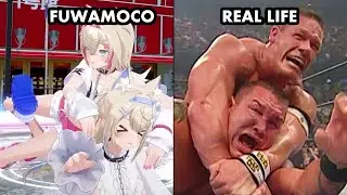 Every Wrestling Move Used in Fuwamoco's 3D Wrestling Match #FWMC3D