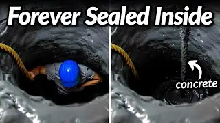 He went inside a cave. Then, they sealed him inside.