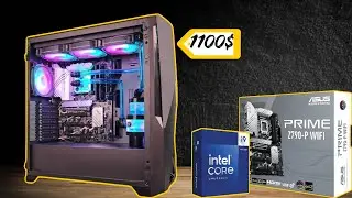 CPU's King Intel i9-14900K👑 with Water Cooling Setup💦[1100$] #pcbuild