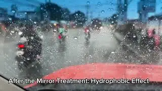 HYDROPHIBIC EFFECT - AFTER USING GLAZ