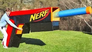 WORLDS BIGGEST NERF GUN!! (TEST FIRE)