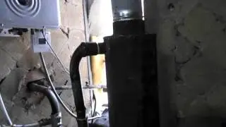 Печь на отработке с водяным контуром, подключение.