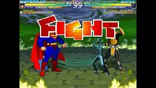 MUGEN Request: Superman & Homero Vs Biped & Cyrax UMK3