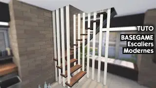 Astuce construction 💡 - Escaliers modernes - JEU DE BASE | SIMS 4