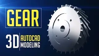 3D Herringbone Gear Modeling  Exercise | Autocad